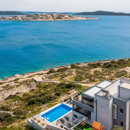 Villa Private Seaside Porat In Ostricka Luka, Kanica, Rogoznica With Pool Zaglavice