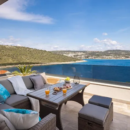 Private Seaside Porat In Ostricka Luka, Kanica, Rogoznica With Pool Villa